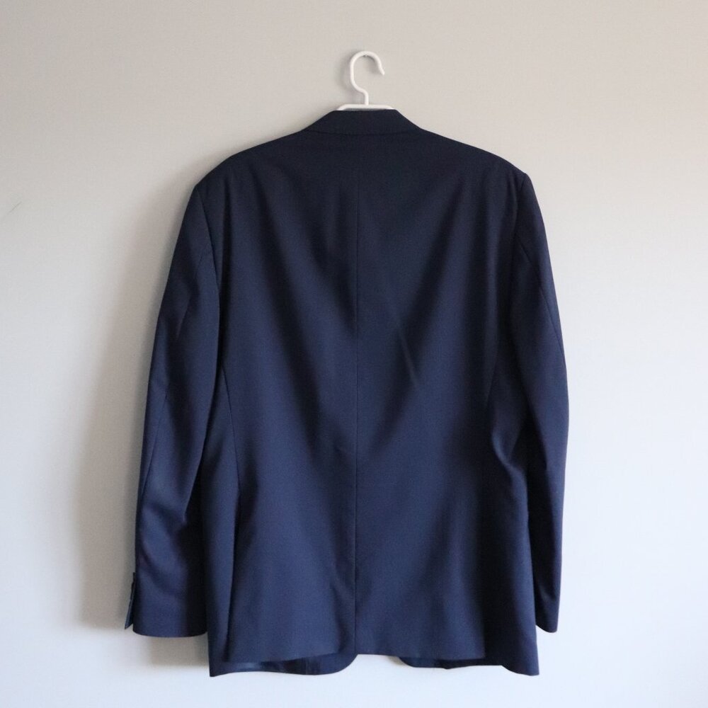 Ralph Lauren Men's Blue 44L Single-Breasted Wool V-Neck Formal Lined Blazer - Picture 2 of 15